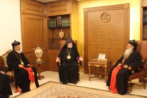 His Holiness with Armenian President