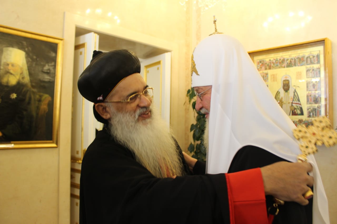 H.H Baselios Marthoma Paulose II with Kiril Patriarch