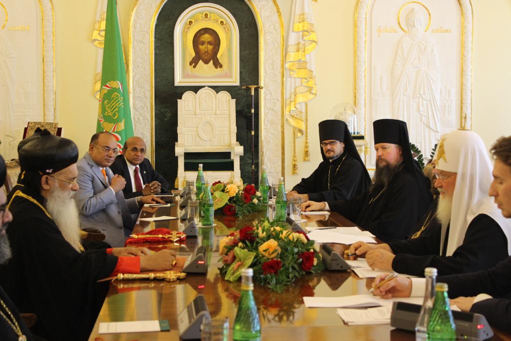 H.H Baselios Marthoma Paulose II with Kiril Patriarch