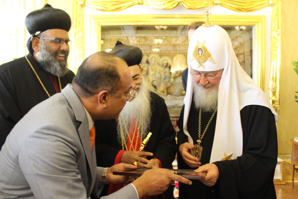 H.H Baselios Marthoma Paulose II with Kiril Patriarch
