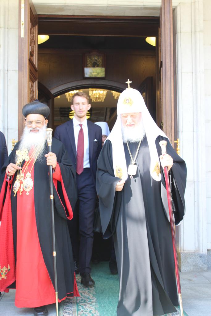 H.H Baselios Marthoma Paulose II with Kiril Patriarch