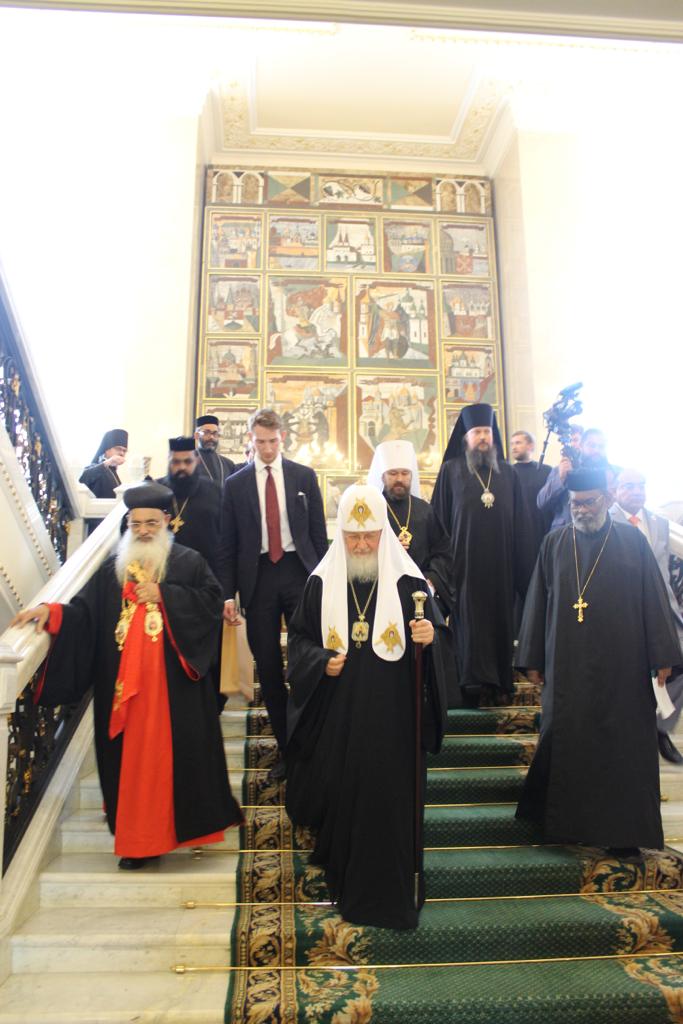 H.H Baselios Marthoma Paulose II with Kiril Patriarch