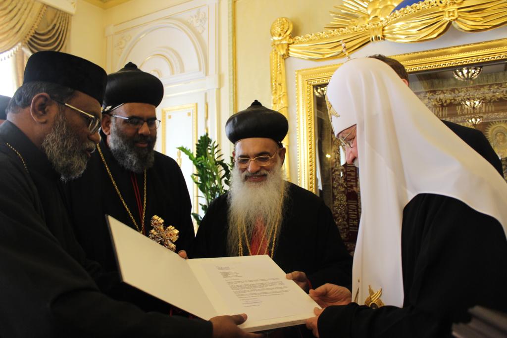 H.H Baselios Marthoma Paulose II with Kiril Patriarch