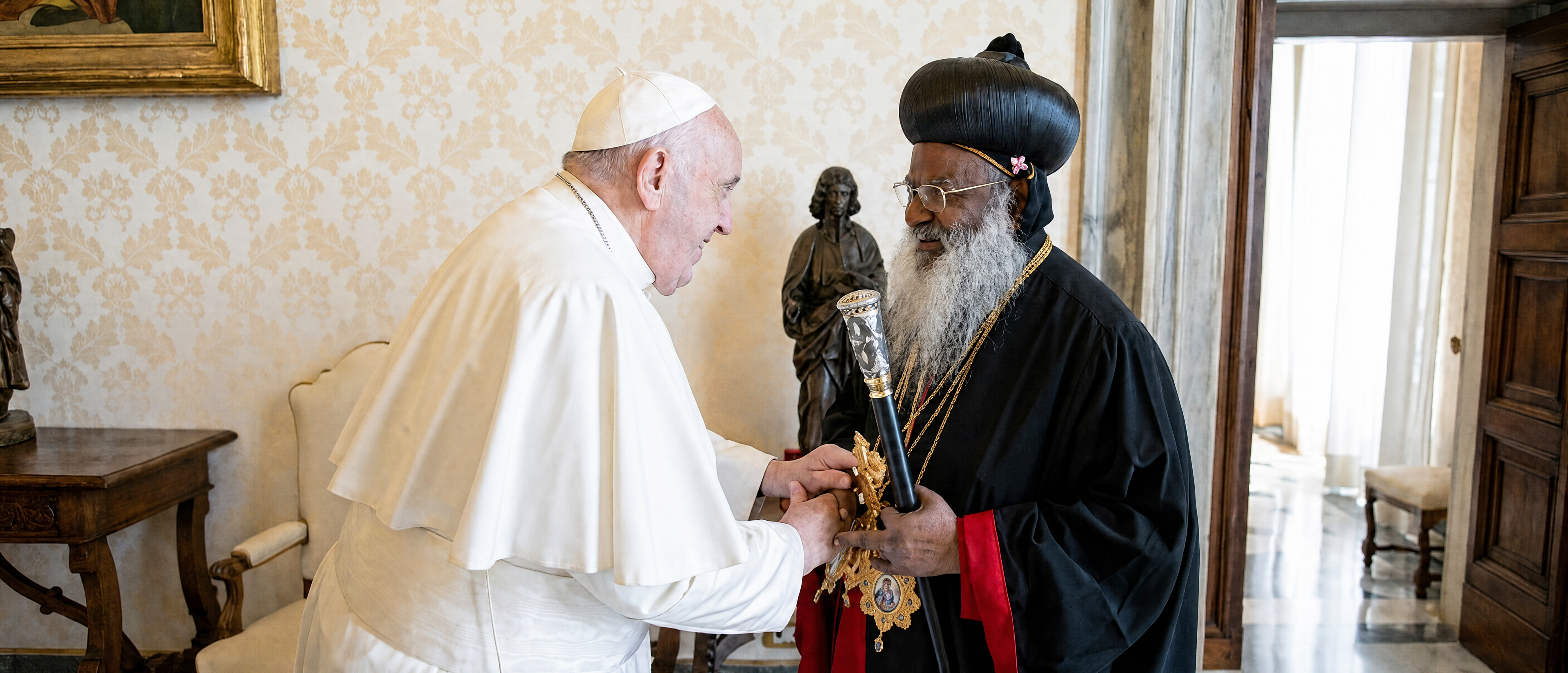His Holiness Baselios Marthoma Mathews III meeting with Pope Francis at the Vatican